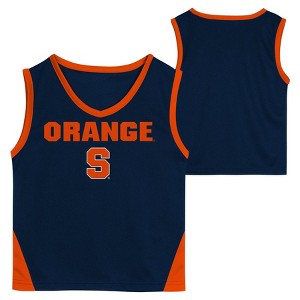 NCAA Syracuse Orange Toddler Boys' Sleeveless Basketball Jersey and Shorts Set - 1 of 3