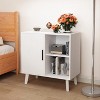 Storage Cabinet, Accent Cabinet with Solid Wood Feet - 3 of 4