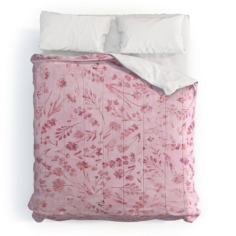 Mallory Floral Cotton Comforter & Sham Set - Deny Designs, 1 of 6