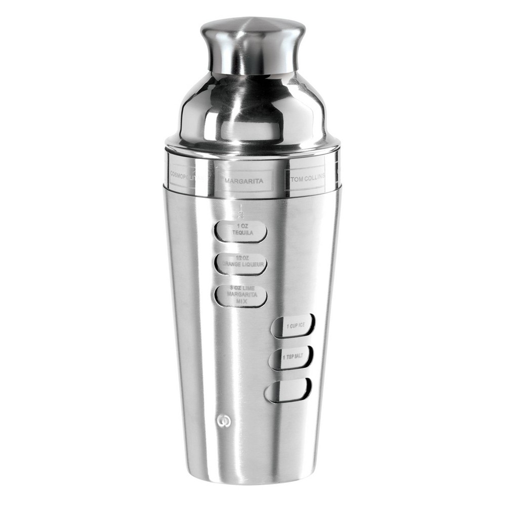 Oggi 23oz Dial a Drink Cocktail Shaker Stainless Steel