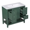 NicBex Modern Bathroom Vanity,Bathroom Sink Vanity with 1 Cabinet and 3 Drawers,Bathroom Sink Cabinet for Bathroom,Blue/Black/Gray/Green - 4 of 4