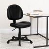 Emma and Oliver Mid-Back Black LeatherSoft Ergonomic Task Office Chair - Back Depth Adjustment - 2 of 4