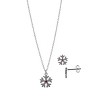 FAO Schwarz Holiday Snowflake Necklace and Earring Set - 2 of 3