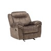 Acme Furniture Zubaida 2 Tone Recliner Sofa Chocolate Velvet - 2 of 4