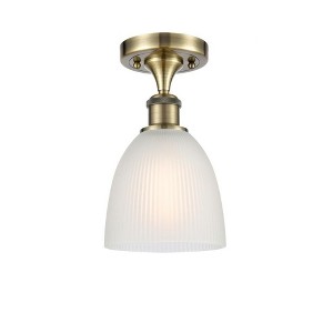 Castile - 1 Light Semi-Flush Mount In Industrial Style-11 Inches Tall and 6 Inches Wide - 1 of 1