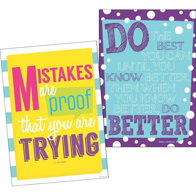 Set of 6 Keep On Trying Motivational Art Prints &#38; Posters - Barker Creek, 2 of 5