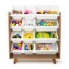 Humble Crew Morgan Mid-Century 12 Bin Kids' Toy Storage Wood/White - 4 of 4