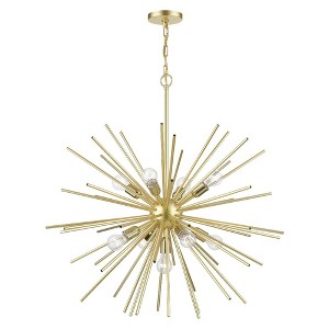 Livex Lighting Tribeca 9 - Light Chandelier in  Soft Gold/Polished Brass - 1 of 1