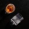 Viski Revolve Spinning Whiskey Glass, Unique Bourbon Glass, Old Fashioned Cocktail glass, Crystal Cut Scotch Glass, Set of 1, 10oz - 2 of 4