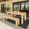 Modern Outdoor Solid Wood Table, 72" - 4 of 4