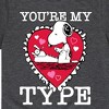 Boys' - Peanuts - You're My Type Short Sleeve Graphic T-Shirt - 2 of 4