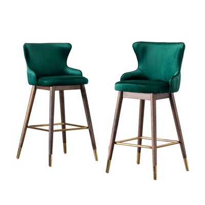 NicBex Set of 2 Bar Stools for Kitchen Island,Modern Counter Bar Stools with Wood Legs,20.5 inch Bar Chairs for Dining Rooms,Kitchens Islands