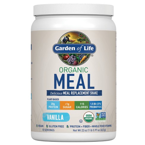 Garden Of Life Organic Vegan Meal Replacement Shake Mix Vanilla 22oz Target