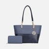 MKF Collection Sasha Tote Women’s Vegan Leather Spacious Interior Handbag by Mia K - 2 of 4