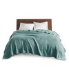 NicBex 90x66 Inch Cotton Soft Bedding Blanket Tightly Weave for Bed Sofa,Machine Washable,Teal - 2 of 4
