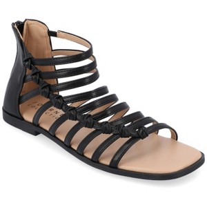 Journee Collection Womens Petrra Gladiator Back Zip Sandals - 1 of 4