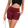 Women's Sequin Mini Short Glitter Dance Hip Skirts Sparkle Party Disco Costume - 4 of 4