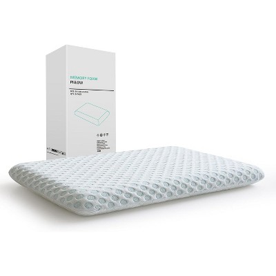 Lycvki Slim Pillow Gel Memory Foam Bed Pillow CertiPUR-US - Standard