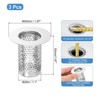 Unique Bargains Stainless Steel Anti-Odo Bathroom Hair Catcher Floor Drain Strainer - 2 of 4