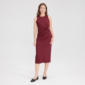 Women's Side-Knot Midi Sundress - A New Day™ - 1 of 3