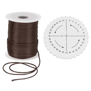 Unique Bargains Polyester Satin String Cord with Disc Organizer for DIY Bracelet - 1 of 4