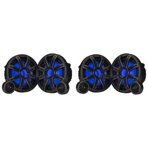 Kicker 51MSS84 - MSS 8-Inch Premium Marine 4-Ohm LED Component System, Pair, (2) Pairs - 1 of 4
