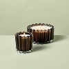 4 Wick Ribbed Glass Jar Candle 22oz - Hearth & Hand™ with Magnolia - 4 of 4