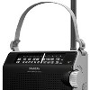 Sangean® PR-D6 Retro AM/FM Portable Analog Radio with Strap in Black - 2 of 4