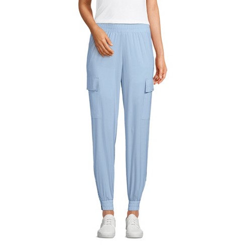 Lands End Women s Active Packable Lightweight Woven Jogger Pants X small Soft Blue Haze Target