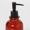 Apothecary Glass Soap/Lotion Dispenser Amber - Threshold™ - image 3 of 4