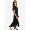 Jessica London Women's Plus Size Georgette Flounce Hem Midi Dress - 4 of 4