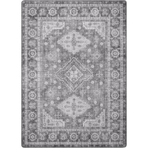 Abynow Medallion Persian Diamond Texture Indoor Area Rug - 1 of 4