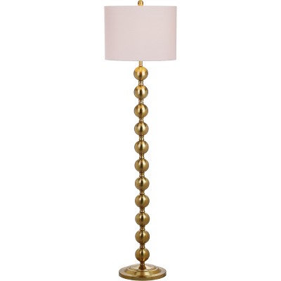 58.5" Reflections Stacked Ball Floor Lamp Brass (Includes CFL Light Bulb) - Safavieh