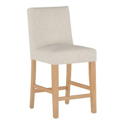 Kendra Slipcover Counter Height Barstool in Linen Talc - Skyline Furniture