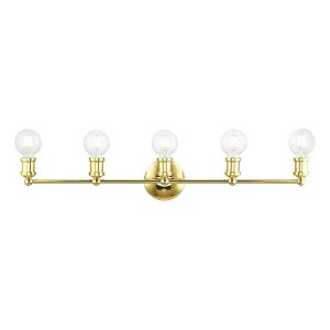 Livex Lighting Lansdale 5 - Light Vanity in  Polished Brass - 1 of 4