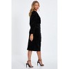 Quiz Women's Velvet Wrap Midi Dress - 2 of 4