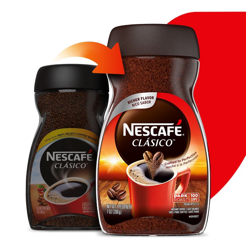 Nescafe Clasico Dark Roast Coffee - 7oz, 3 of 10