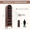SinCiDo Arched Bookshelf, Modern Farmhouse Bookshelf Storage Cabinet w/Adjustable Shelves, Wood Bookshelf w/Open Display Shelf for Home Office - 4 of 4