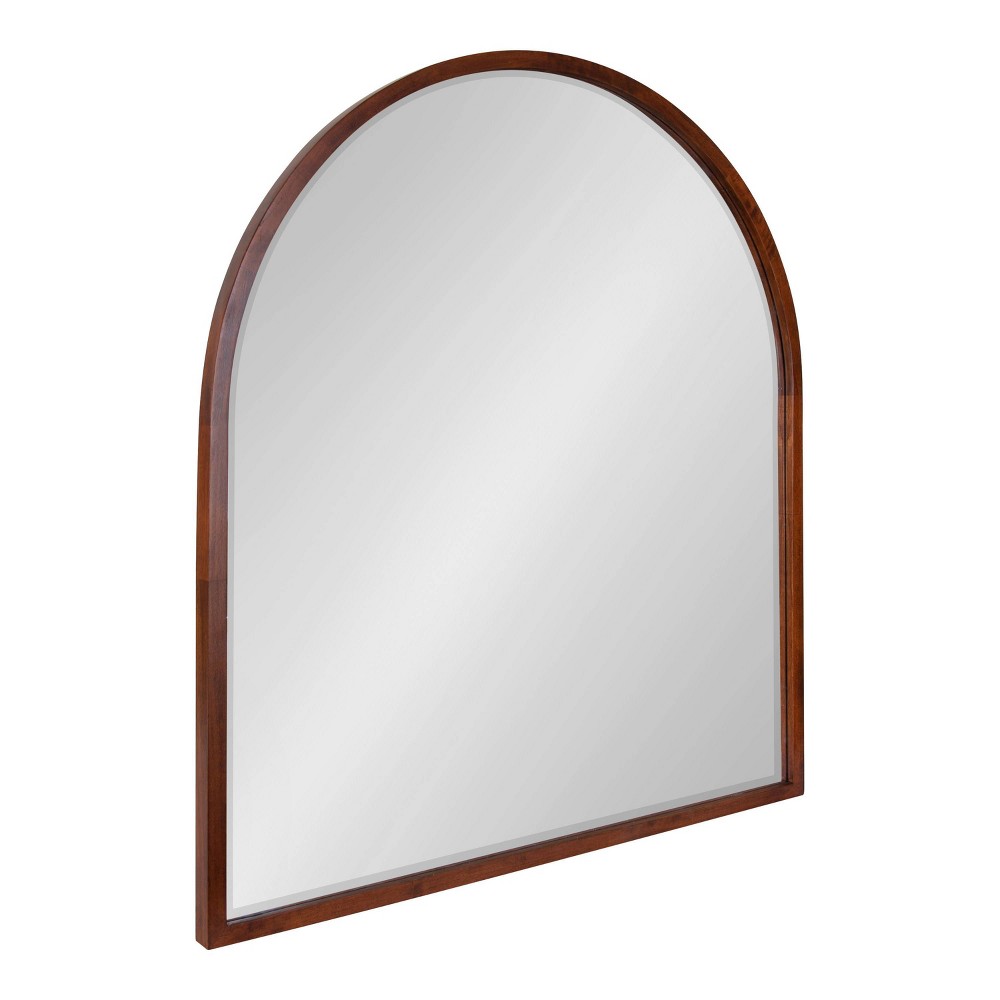 Photos - Wall Mirror 32" x 36" McLean Arch  Walnut Brown - Kate & Laurel All Things