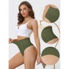 Allegra K Women's High-Waisted Tummy Control Invisible Stretchy Comfortable Thong - 3 of 4