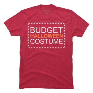 Men's Design By Humans Budget Halloween By rock3tman T-Shirt - 1 of 4