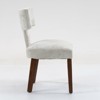 Sapphtopaz Mid Century Modern Dining Chairs Set of 2, Farmhouse Linen Side Accent Chairs Kitchen Chairs with Hardwood Frame for Dining Room, Kitchen - 4 of 4