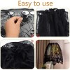 3Pcs Halloween Lamp Shade Cover Black Lace Spider Web Lampshade Cover Topper Scarf for Halloween Lamp Decorations - 2 of 3