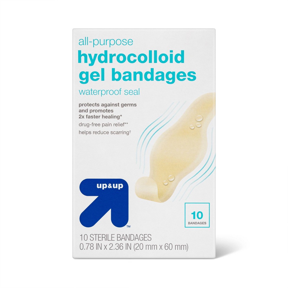 Hydrocolloid Bandages - 10ct - up & up&trade;