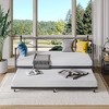 Whizmax Twin Bed with Pull Out Trundle, Metal Twin Daybed and Trundle Set, Day Bed Sofa Bed Frame with Steel Slat Support for Bedroom, Living Room - 4 of 4