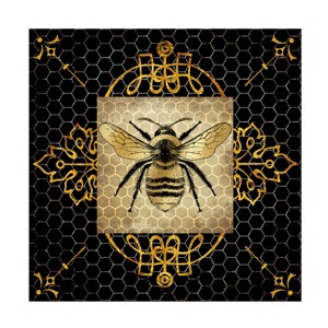 Trademark Fine Art -LightBoxJournal 'Golden Honey Bee 01' Canvas Art - 1 of 4