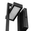 Globe Electric 12W LED Integrated Matte Black Outdoor Wall Sconce: ETL Listed, Dimmable, Metal Body - 3 of 4