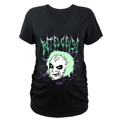 Women's Beetlejuice Beetlejuice Cartoon Face Maternity T-Shirt - image 1 of 3