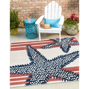 Unique Loom    Belize Outdoor Placencia Area Rug - 1 of 4