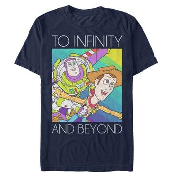 Men's Toy Story Infinity and Beyond Rainbow T-Shirt